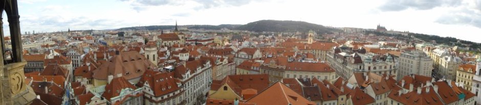Red rooftops of Prague