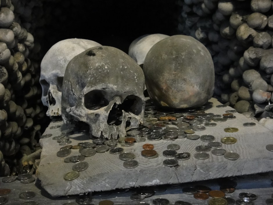 Leave a coin behind as an offering