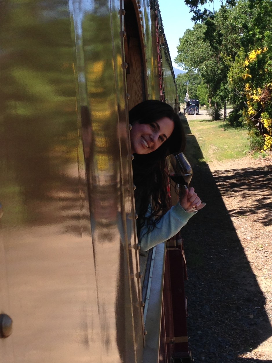 Me on Wine Train